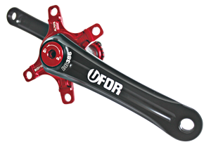 Venta al por mayor en línea: Brazos de biela de aluminio UFOR C‑102 7075 con acabado CNC y eje de 30 mm para ciclismo de resistencia - Product Image 1