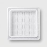 Moule carré à glace au tofu, panier en PP avec grille de drainage, conteneur empilable pour la formation de tofu, équipement de traitement alimentaire de qualité alimentaire