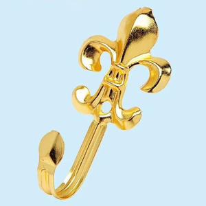 En gros en métal fleurs bon marché et fine <span class=keywords><strong>rideau</strong></span> <span class=keywords><strong>crochet</strong></span> - Product Image 1