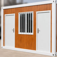 Maison conteneur démontable modulaire en acier préfabriqué 20ft 40ft à assemblage rapide pour bureau de chantier et usage domestique