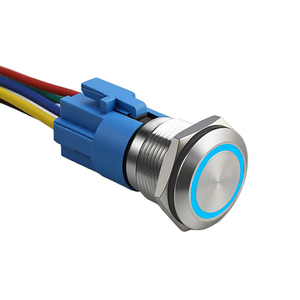 Roestvrijstalen Aluminium Ip65 Drukknop Schakelaar 1no1nc 5a 125V 2/3 Pcb Mount - Product Image 1