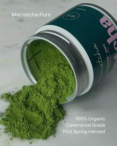 Barattolo in Latta Vuoto Personalizzabile <span class=keywords><strong>Rosa</strong></span> con Stampa Nera, Ermetico, da 30g/80g, per Matcha, Caffè, Tè, Polvere di Matcha, con Tappo a Vite - Product Image 2