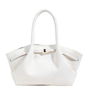 Bolso Tote Retro de PU de Gran Capacidad para Mujer, Novedad Otoño-Invierno, de Alta Gama, con Cierre de Cremallera Sencillo y Costuras de Cadena, de Poliéster - Product Image 2