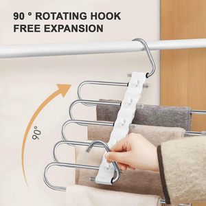 Multiple Pant <strong>Hangers</strong> Magic Pants <strong>Hangers</strong> Organizer Multifunctional Magic Foldable Clothes <strong>Hanger</strong> for Pants - Product Image 5