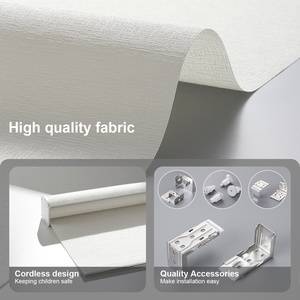 Blackout Outdoor <strong>Window</strong> <strong>Blinds</strong> Double Breathable Windproof <strong>Automatic</strong> Smart Roller Shades Electric Built-in Installation - Product Image 3