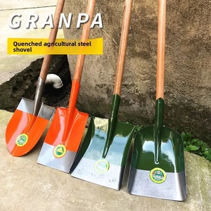PINSHUN <b>Long</b> <b>Handle</b> Manganese Steel Spade Agricultural <b>Garden</b> Shovel Wood <b>Handle</b> 35cm Blade Green Color <b>for</b> Outdoor Farm <b>Tools</b> - Product Image 6