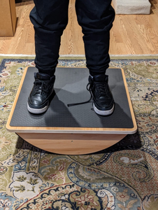 Planche à bascule d'équilibre en bois Youlike avec rouleau antidérapant pour l'entraînement de l'équilibre et garder la force de base saine - Product Image 2