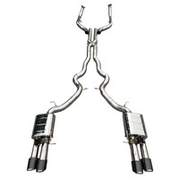 Échappement Catback DZ pour BMW M5 F10 M6 F06 F12 F13 4.4T V8, silencieux Axleback avec télécommande, acier inoxydable 1,5 mm poli miroir