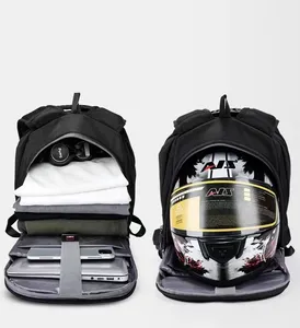 Außenbereich wasserdicht Sport Motorrad-Rücksack kann erweitert werden Motorrad-Helm Tasche