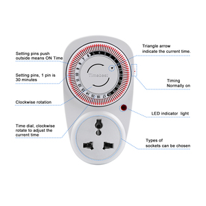 Minuterie de croissance électrique w, lumière pour serre, minuterie électrique 24 heures - Product Image 2