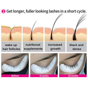 100% कार्बनिक पलक और भौं विकास सीरम मोटी लंबी पलक की आंखें प्राकृतिक रूप से ब्रांड तेजी से आईलैंड - Product Image 5