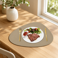 Napperons de table carrés personnalisés écologiques pour restaurant, cuisine, sublimation, imperméables, essuyables, pour cuir coloré 10 mm