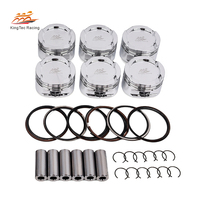 Piston en aluminium forgé Kingtec Racing 4032 M50B25 pour BMW E34 525i, 525ix E36 325i, 325is 2.5L, pièces de mise à niveau du moteur pour voitures de course