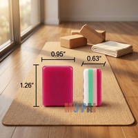 Tuiles de Mahjong en Acrylique Rouge Rose Style Européen et Américain, Quatre Couches, Assortiment de Couleurs, Portable, Jeu pour 4 Joueurs, Boîte en Carton