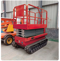 Chariot élévateur à ciseaux sur chenilles de 3 m, capacité de charge de 300 kg, électrique, diesel, homme, avec chenilles en acier alliage d'aluminium, utilisé pour la construction et l'agriculture