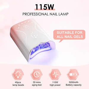 Yaqin Top Ranking OEM/ODM Professional Gel <strong>Nail</strong> Dryer 115W 5200mAh Rechargeable Butterfly Cordless <strong>Uv</strong> Led Light <strong>Lamp</strong> for <strong>Nails</strong> - Product Image 2