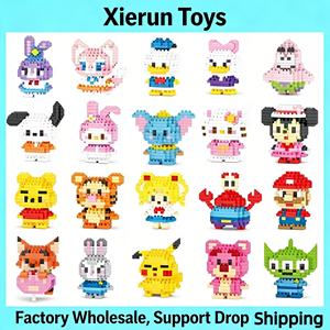 Regalos Infantiles al por Mayor: Juegos de Bloques de Construcción con Forma de Animales de Dibujos Animados, Regalo Perfecto para Niños <span class=keywords><strong>y</strong></span> Niñas, Juguetes Educativos - Product Image 6