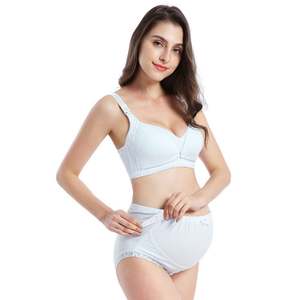 2022 col en V croisé confortable grande taille <span class=keywords><strong>grossesse</strong></span> femmes allaitement Sexy allaitement Bralette culotte allaitement <span class=keywords><strong>ensemble</strong></span> de soutien-gorge d'allaitement - Product Image 6