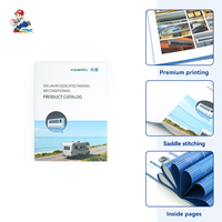 Impression de brochures et livrets A4 personnalisés en papier d'art, reliure piquée à cheval, pour les marques professionnelles
