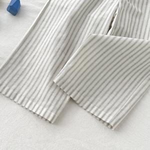 Abbigliamento per <span class=keywords><strong>Bambina</strong></span> 2026 Top Senza Maniche in Pizzo Nero + Pantaloni a Righe Set Casual 2 Pezzi - Product Image 6