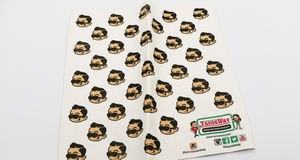 กระดาษห่ออาหารกันไขมัน พิมพ์ลายตามสั่งสำหรับโรงงาน ผลิตจากวัสดุเกรดอาหาร เหมาะสำหรับห่อแฮมเบอร์เกอร์ แซนวิช และชาวาร์มา - Product Image 6