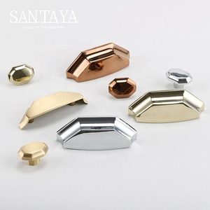 Santaya Solid PVD Gold Brass <strong>Handles</strong> <strong>Shell</strong> Shape Kitchen <strong>Cabinet</strong> <strong>Pulls</strong> Bedroom Wardrobe <strong>Drawer</strong> <strong>Knobs</strong> Furniture <strong>Handle</strong> - Product Image 5