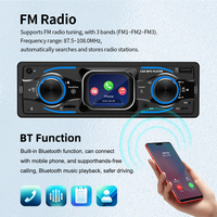 Autoradio universel UPSZTEC Lecteur MP3 1 Din Écran tactile HD SPI 2,17 pouces USB/SD AUX FM Mains libres BT AM/RDS/DAB+ Décodeur 1 an
