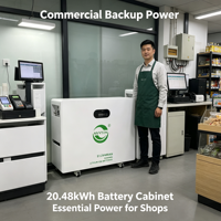 51.2V 400Ah Wheel Type Energy Storage Lithium Battery Commercial UPS Server Room Backup Power Supply