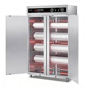Sterilizzatore verticale ad alta temperatura di disinfezione in acciaio inossidabile a doppia porta sterilizzazione per lavastoviglie commerciale - Product Image 2