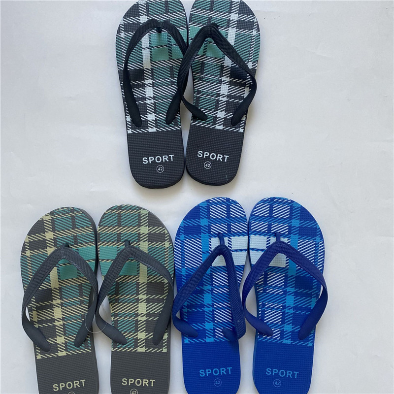 Summer Printing Filpflops Non-slip Korean Style PE PVC Men Filp Flops Slippers