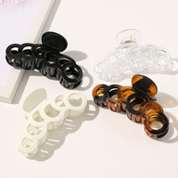 Pinces à cheveux bon marché en gros d'usine griffes de cheveux acryliques transparentes claires 12cm grande pince à griffes pour les femmes