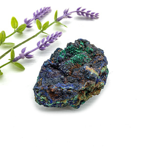 Espécimen de cristal de azurita, piedra Natural azul, piedra rugosa, para decoración, venta al por mayor - Product Image 6