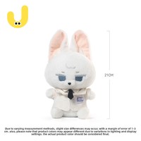Peluche Lapin Docteur Adorable, Coussin de Sommeil Doux, Poupée en Peluche Rembourrée avec Remplissage en Coton PP pour Enfants et Adultes