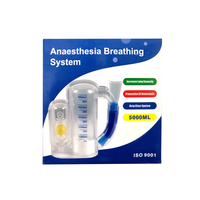 Entrenador Respiratorio de Gran Capacidad de 5000 ml, Dispositivo de Ejercicio para la Capacidad Pulmonar, Dispositivo de Entrenamiento para Pruebas de Aptitud Física para Estudiantes