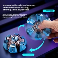 Gadget Antiestrés Creativo Transformable con Diseño de Mecha Gyrocool Inspirado en la Tecnología; Transformación Mecánica Explosiva