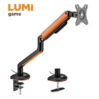 Meilleur support de moniteur Vesa pour ordinateur de jeu, rvb, bras de moniteur simple, pour support de bureau, support de moniteur de base, LDT63-C012GL