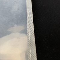 Drap de lit/rideau Non tissé Transparent, sacs d'emballage en PVC avec fermeture éclair,