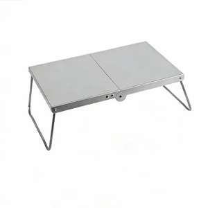 <span class=keywords><strong>Table</strong></span> de pique-nique <span class=keywords><strong>pliante</strong></span> d'extérieur, robuste, en acier inoxydable, pour le jardin, la plage, les voyages, la randonnée, le barbecue, pliable, gain de place - Product Image 1