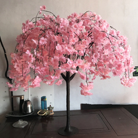 H32 centre de table de mariage faux arbre Sakura suspendu petite fleur pleureuse artificielle arbre de fleurs de cerisier pour la décoration