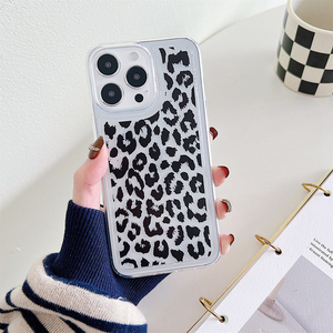 Funda con Estampado de Leopardo Estilo Grafiti Urbano para <span class=keywords><strong>iPhone</strong></span> 17 16 15 14 <span class=keywords><strong>13</strong></span> 12 11, Carcasa Trasera con Absorción de Impactos - Product Image 2