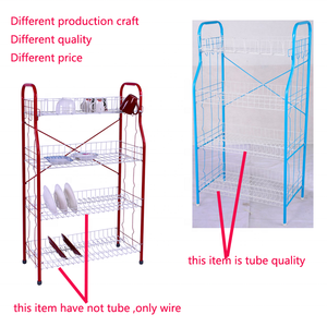 FIRST HORSE Estante de Almacenamiento de Vajilla Desmontable de 4 Niveles, Organizador de Vajilla de Cocina, Escurridor de Platos de Metal - Product Image 3