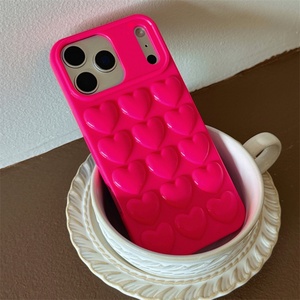 Funda de Teléfono TPU Suave con Diseño de Corazón 3D a Todo Color, Estilo Coreano, para iPhone 17 Air Pro Max 16 15 13 12 Plus - Product Image 6