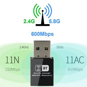 G39 RTL8821CU adaptador <span class=keywords><strong>usb</strong></span> Wi-Fi de 2,4G 5G 600Mbps 2 en 1 <span class=keywords><strong>usb</strong></span> <span class=keywords><strong>bluetooth</strong></span> 2,0 wifi dongle <span class=keywords><strong>bluetooth</strong></span> para ordenador portátil - Product Image 4