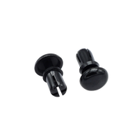 Rail de fixation en plastique pour pare-soleil de toit de voiture, rivet d'expansion, clip de retenue intérieur, installation sans outil, noir