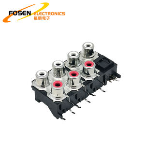 Original 7 trous 3 broches puce Ic Rca femelle prise Audio stéréo Av connecteur de prise d'entrée Audio prise optique <span class=keywords><strong>Toslink</strong></span> avec prises RCA - Product Image 4