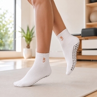 Chaussettes de sport antidérapantes personnalisées pour femmes, pour la course à pied, le yoga, la remise en forme, le Pilates