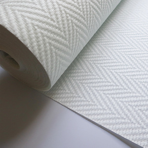 Revêtement mural en fibre <span class=keywords><strong>de</strong></span> <span class=keywords><strong>verre</strong></span>, peignable, résistant au feu, pour la décoration <span class=keywords><strong>de</strong></span> la maison, du bureau, <span class=keywords><strong>de</strong></span> l'hôpital, <span class=keywords><strong>de</strong></span> l'hôtel - Product Image 1