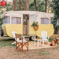 Chariot à café entièrement équipé, camion distributeur de gâteaux, remorque ronde de restauration en plein air 220V/380V avec four à pizza