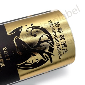 Tùy Chỉnh In Ấn Bền 100% Cotton Kết Cấu Giấy Khu Vực Lớn Bronzing Rượu Vang Nhãn Cuộn Bao Bì Nhãn - Product Image 2