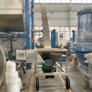 Convoyeur en spirale en forme de U en acier inoxydable avec vitesse réglable pour le transport durable des boues de poudre de grain à la ferme - Product Image 5